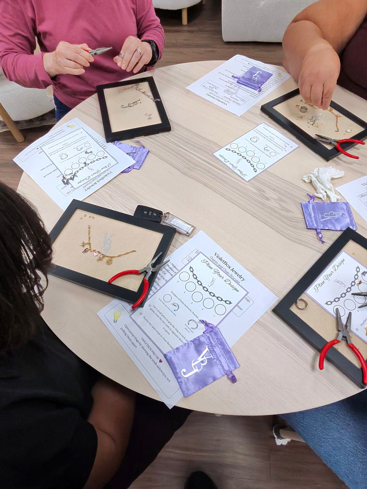 VioletBox Jewelry Workshop: Charm & Chain Bracelet